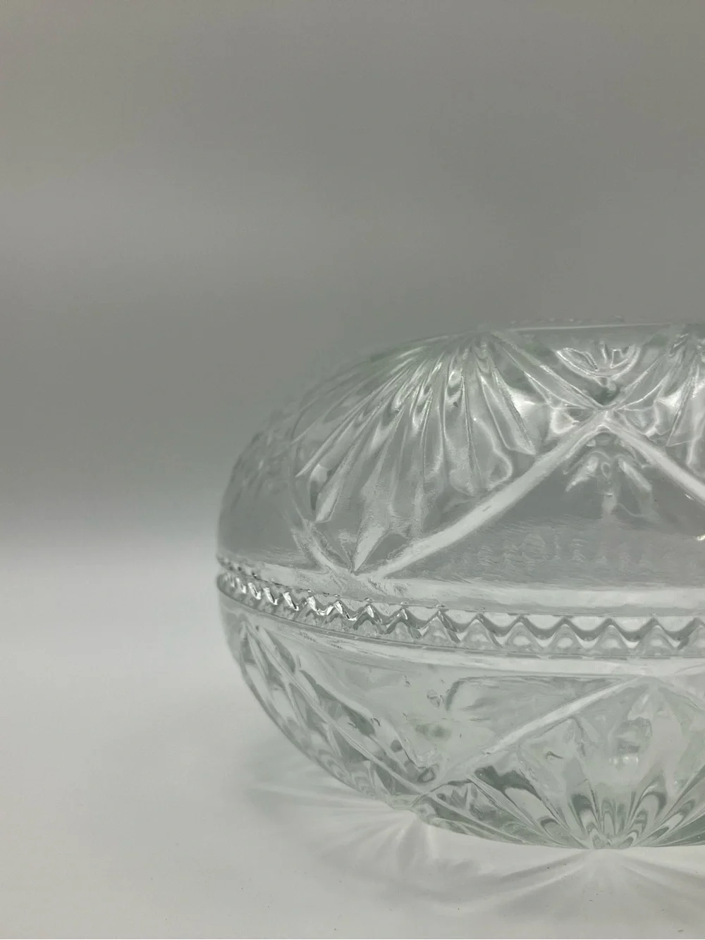 Crystal Glass Trinket Dish - Clear